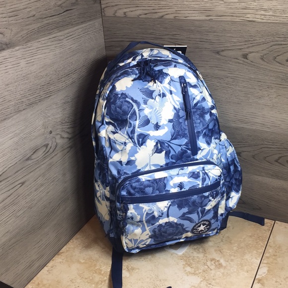 converse floral backpack